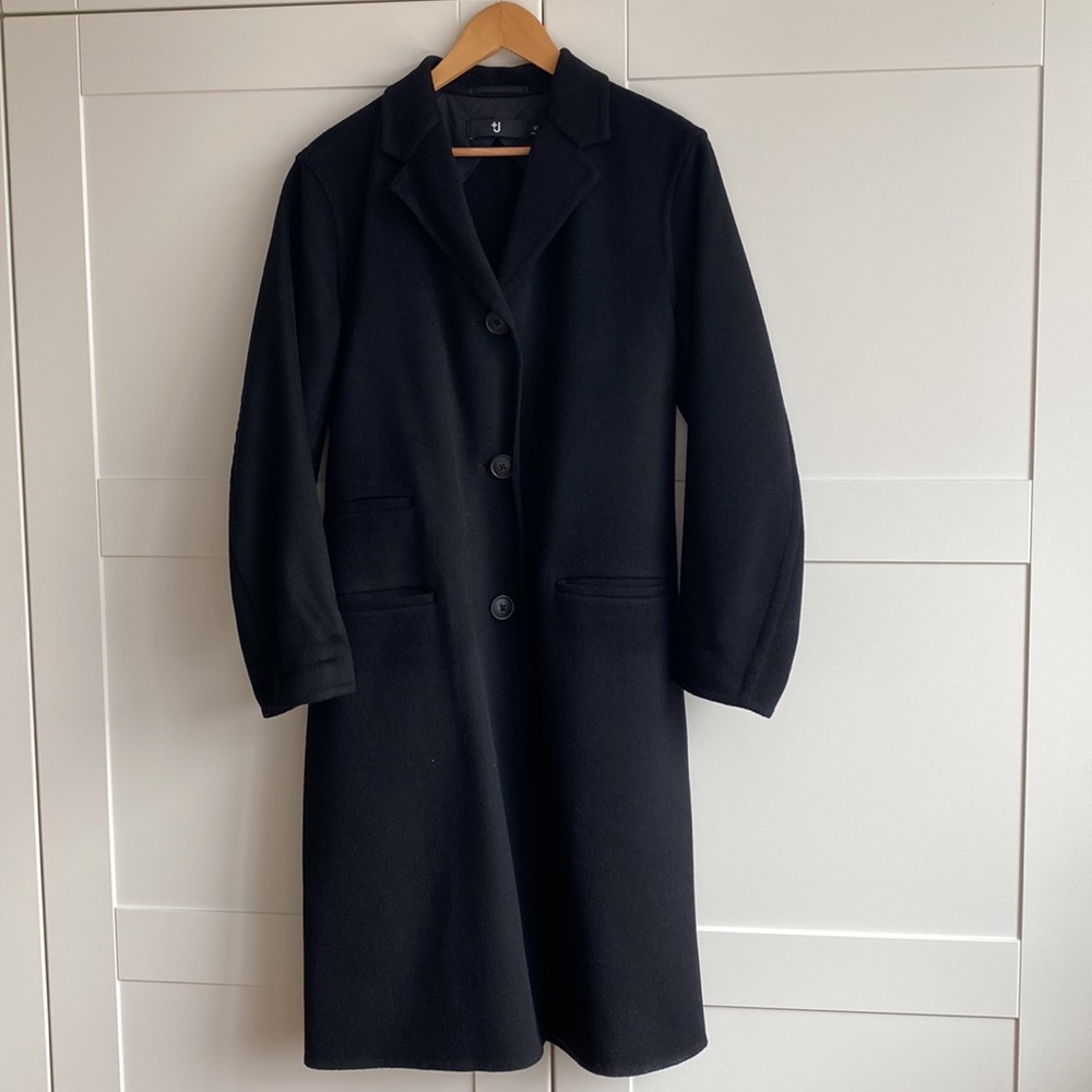 +J ( Jil Sander & Uniqlo collaboration) winter long coat. Size XS